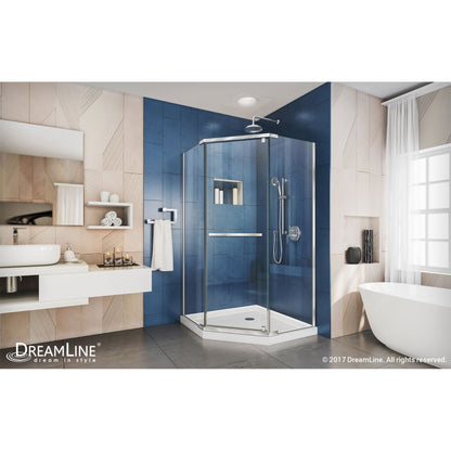 Prism Frameless Neo-Angle Pivot Shower Door for Corner Enclosure