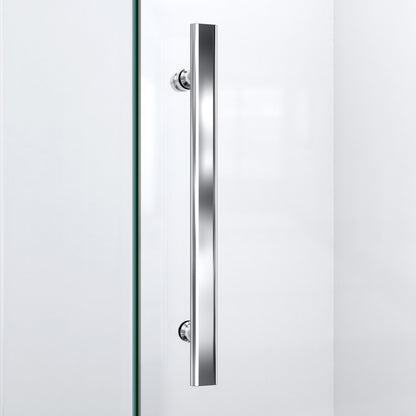 Prism Lux pull handle detail in Polished Chrome