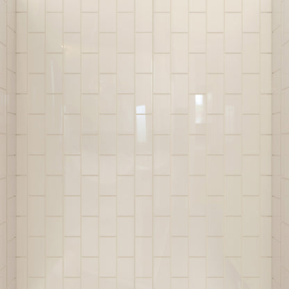 QWALL-VS biscuit vertical subway wall pattern close up