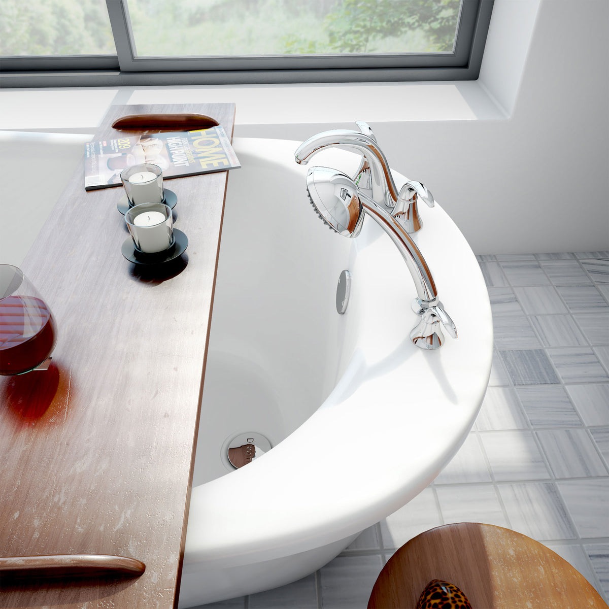 Seneca freestanding bathtub detail