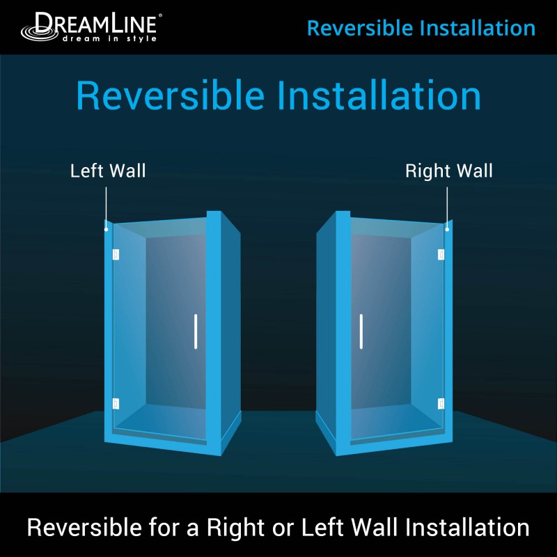 Unidoor Frameless Hinged Shower Door