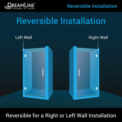 Unidoor Frameless Hinged Shower Door