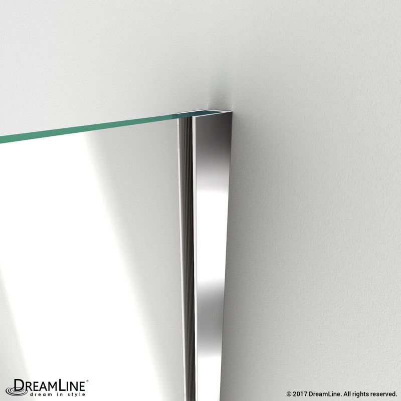 Unidoor Plus Frameless Hinged Shower Door (29"W to 40"W)
