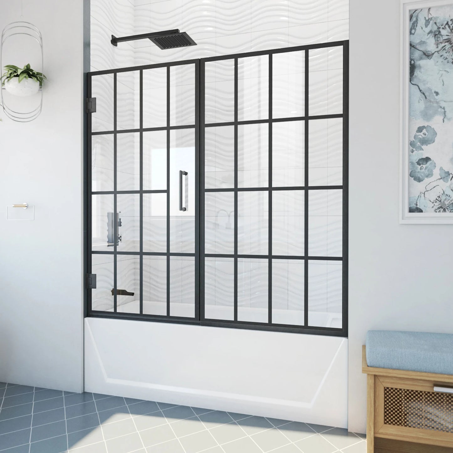 Unidoor Toulon French Hinged Shower Door