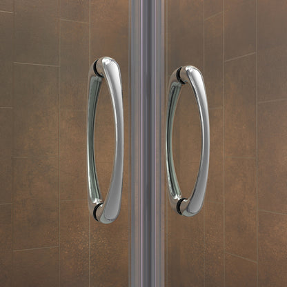 Visions shower door handle detail