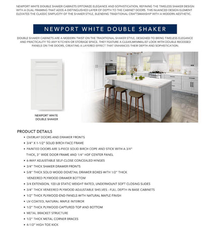 DK-Newport White Double Shaker