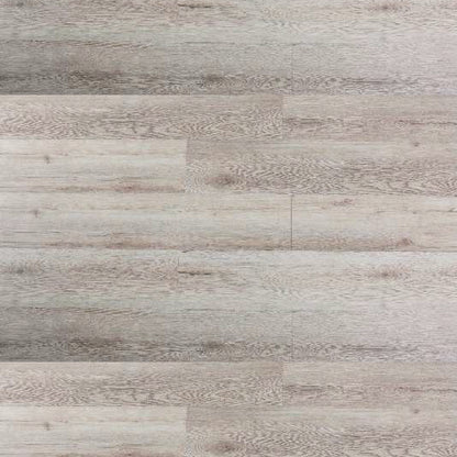 Muse Stone waterproof SPC vinyl plank flooring, matte wood look, embossed surface, beveled edges, 48 by 9 inch planks