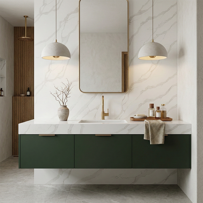 Additional view 3 of the Calacatta Bella engineered quartz slab
