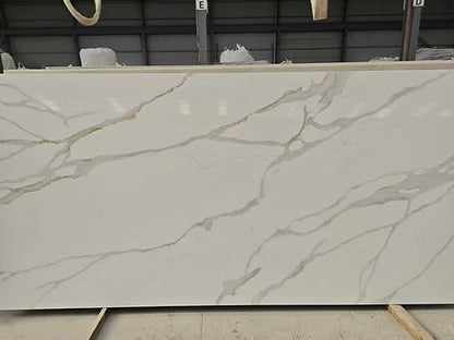 Additional view 6 of the Calacatta Gold engineered quartz slab