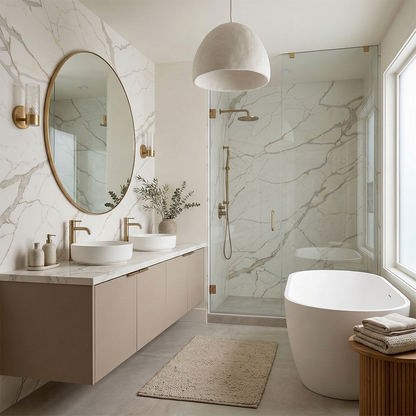 Additional view 3 of the Calacatta Gold engineered quartz slab