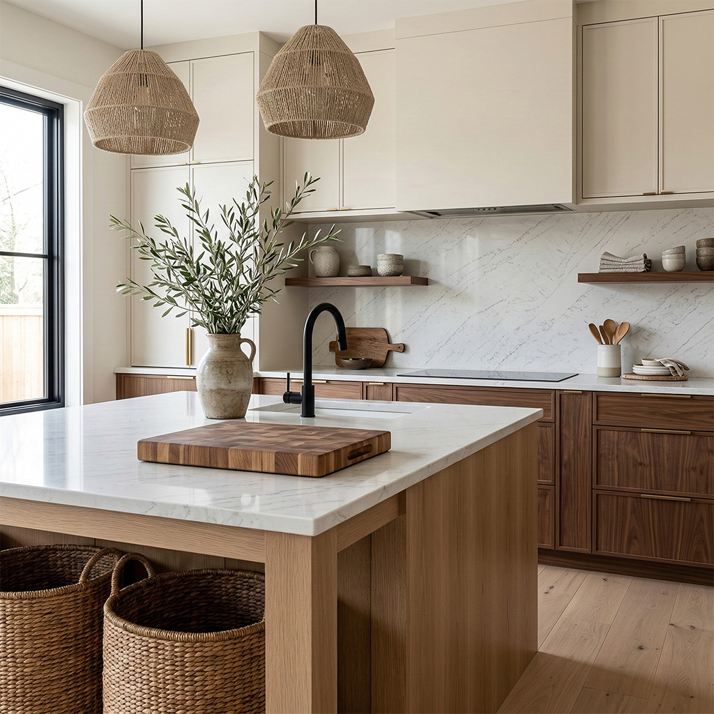 Additional view 2 of the Calacatta Milky Way engineered quartz slab