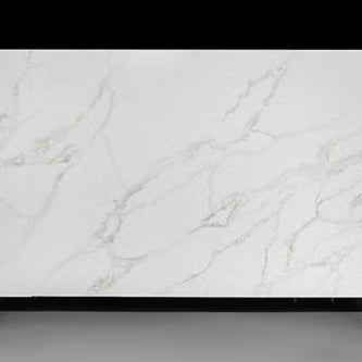 Additional view 5 of the Calacatta Phoenix engineered quartz slab