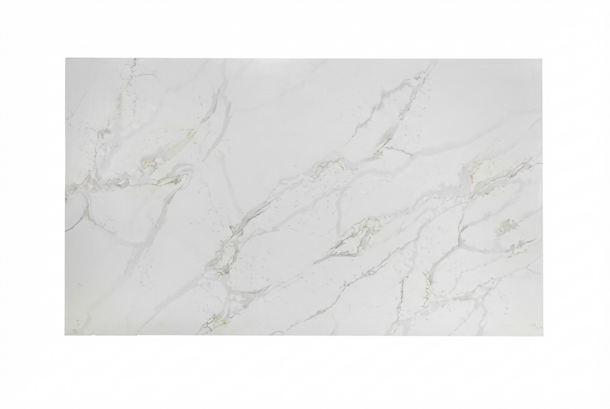 Additional view 7 of the Calacatta Phoenix engineered quartz slab