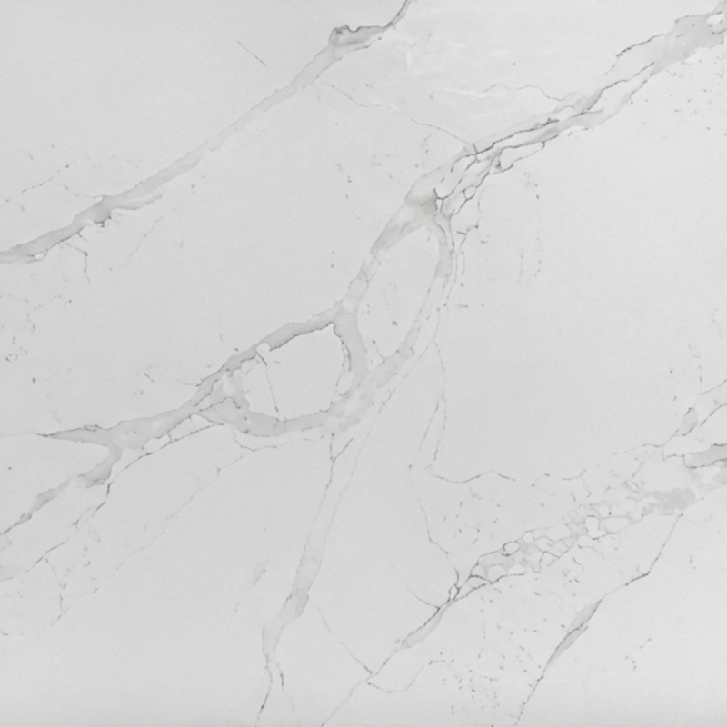 Calacatta Rocky engineered quartz slab, polished finish