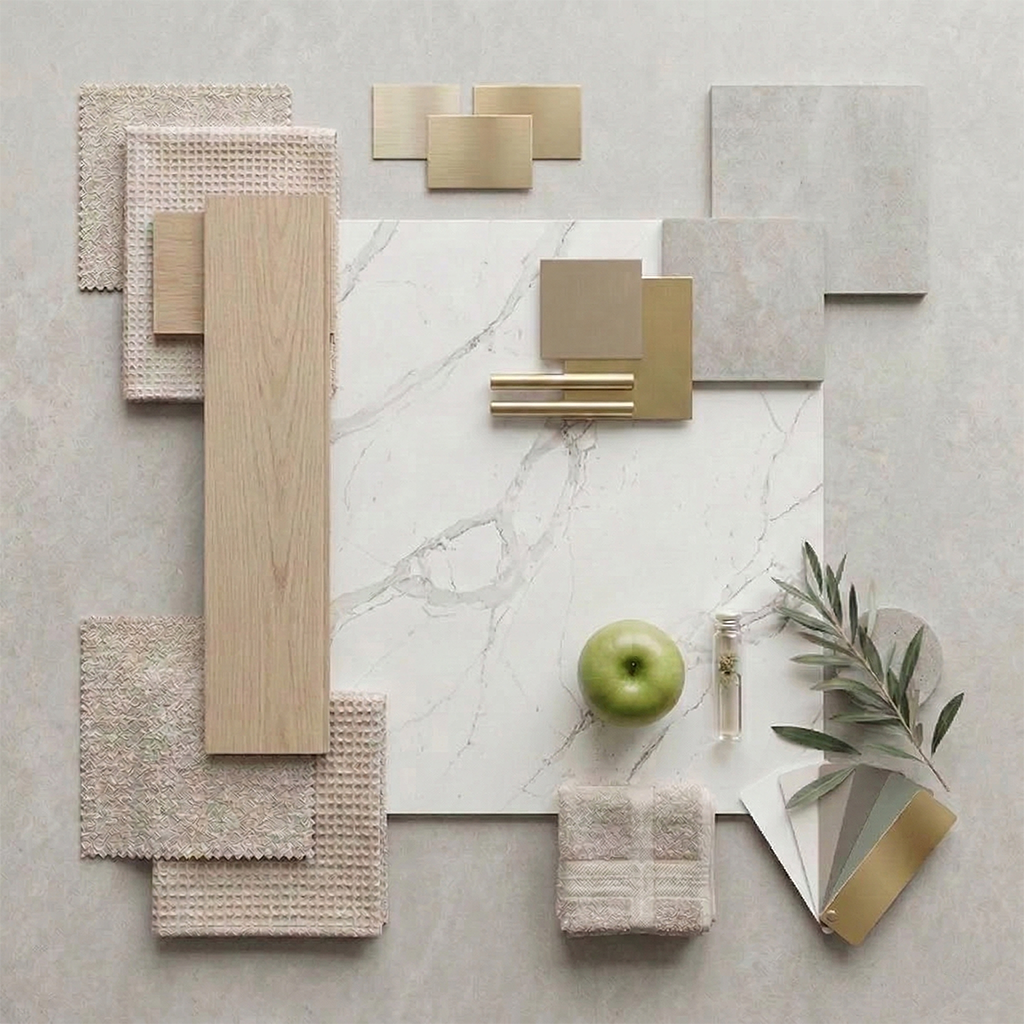 Additional view 4 of the Calacatta Rocky engineered quartz slab, EC series