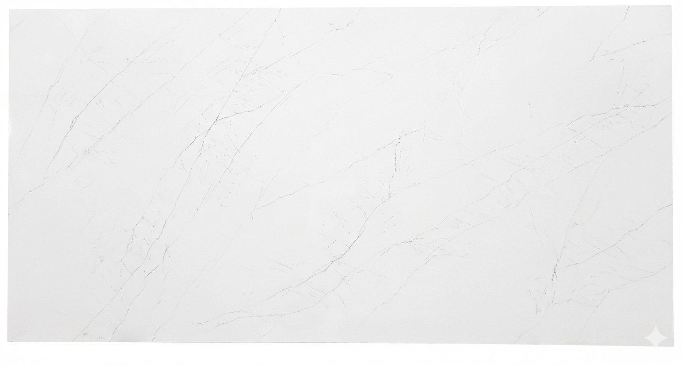 Additional view 5 of the Calacatta Vined engineered quartz slab