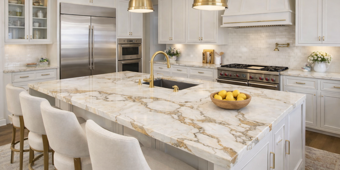 Calacatas Gold Premium Quartz Slab