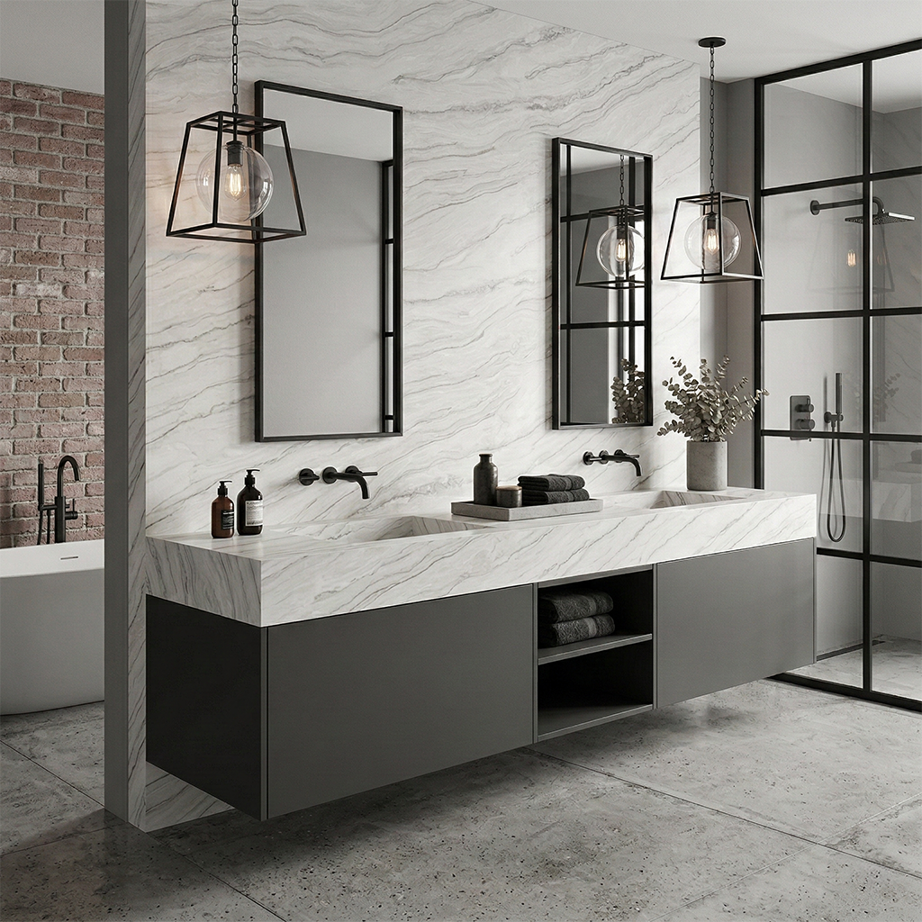 Additional view 3 of the Acqurella White engineered quartz slab
