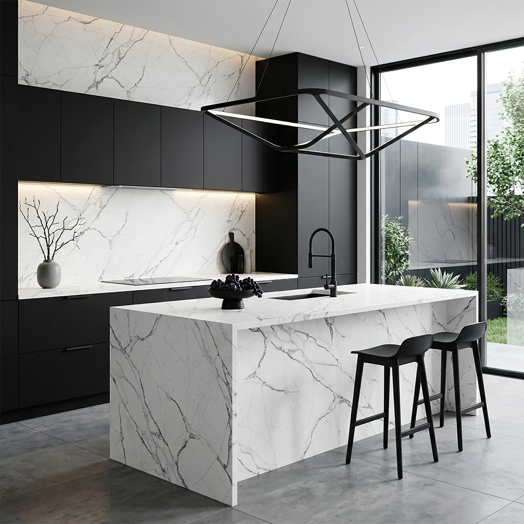 ES-Alps White Quartz Slab