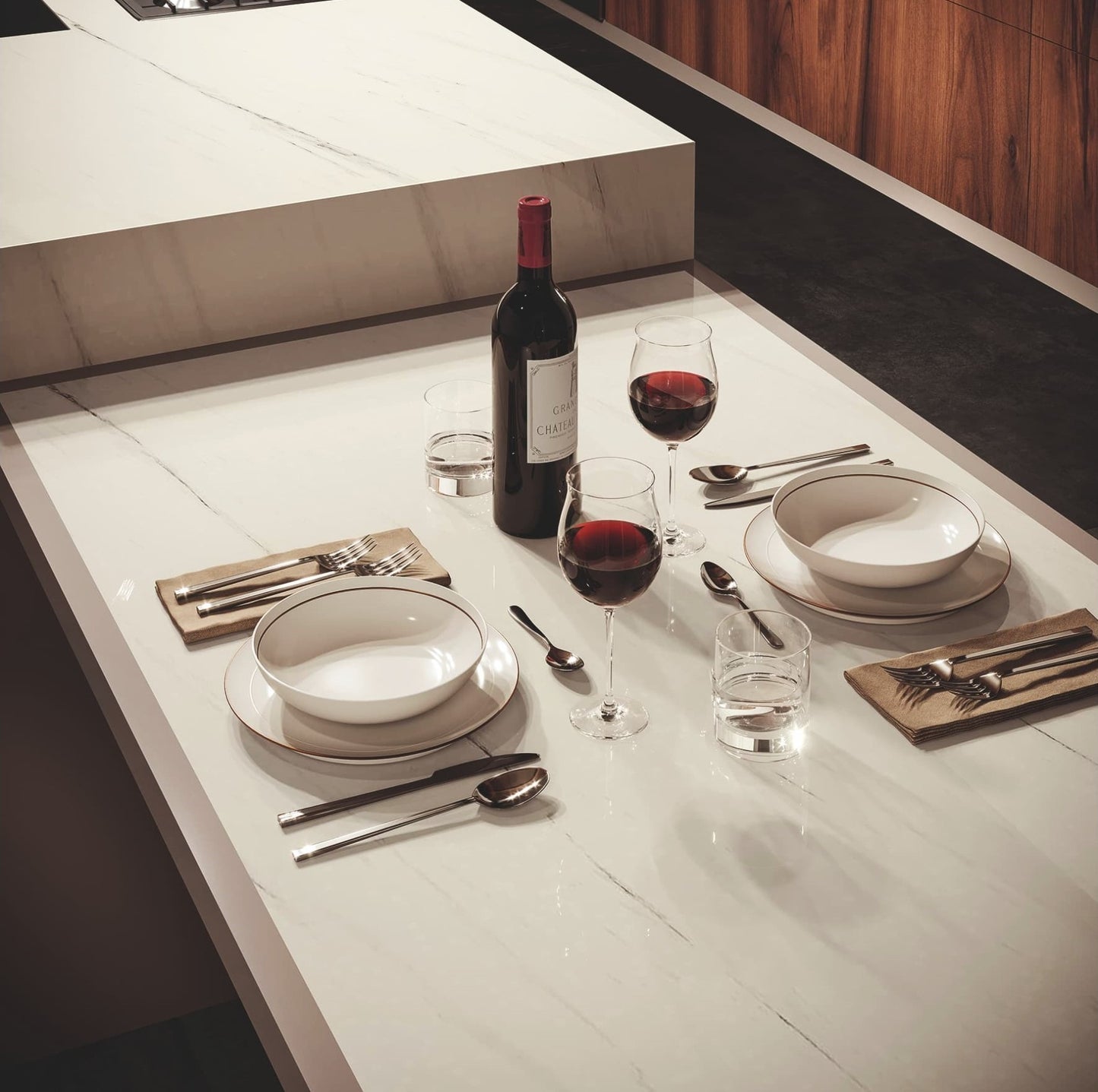 ES-Atlas Plan PorcelainTop™ Bianco Dolomite Italian Porcelain Slab
