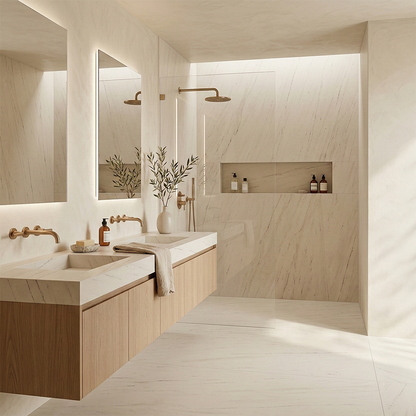 ES-Atlas Plan PorcelainTop™ Bianco Dolomite Italian Porcelain Slab