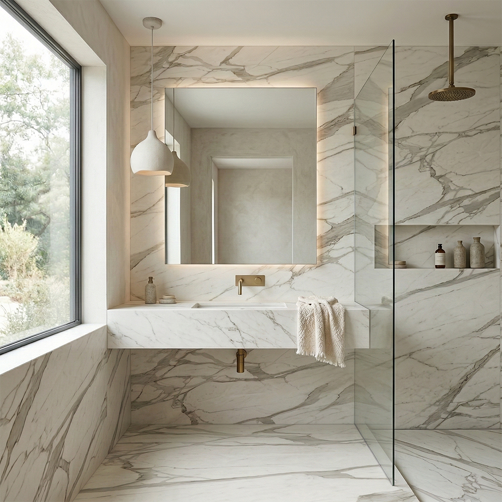 ES-Atlas Plan PorcelainTop™ Calacatta Bernini Italian Porcelain Slab