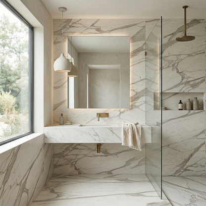 ES-Atlas Plan PorcelainTop™ Calacatta Bernini Italian Porcelain Slab