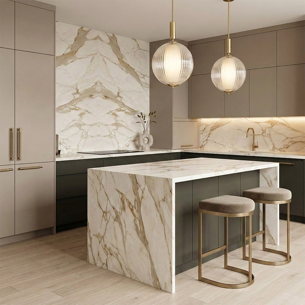 ES-Atlas Plan PorcelainTop™ Calacatta Gold Italian Porcelain Slab