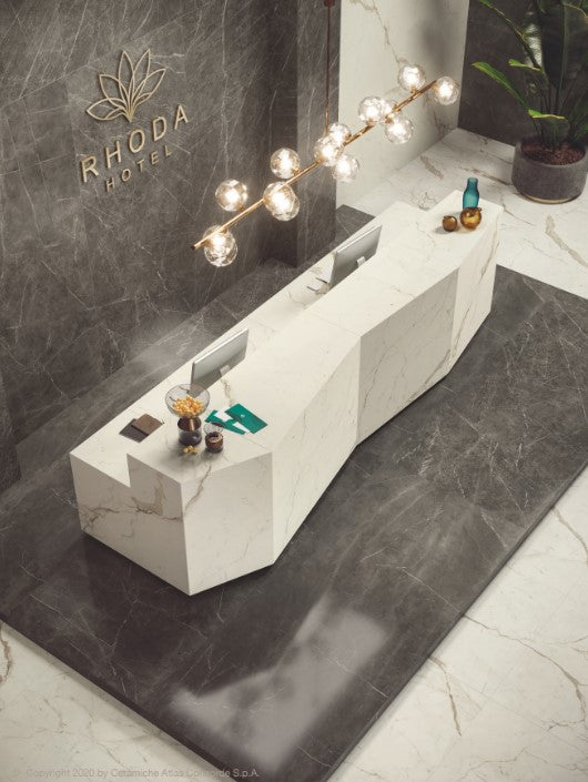 ES-Atlas Plan PorcelainTop™ Calacatta Prestigio Italian Porcelain Slab