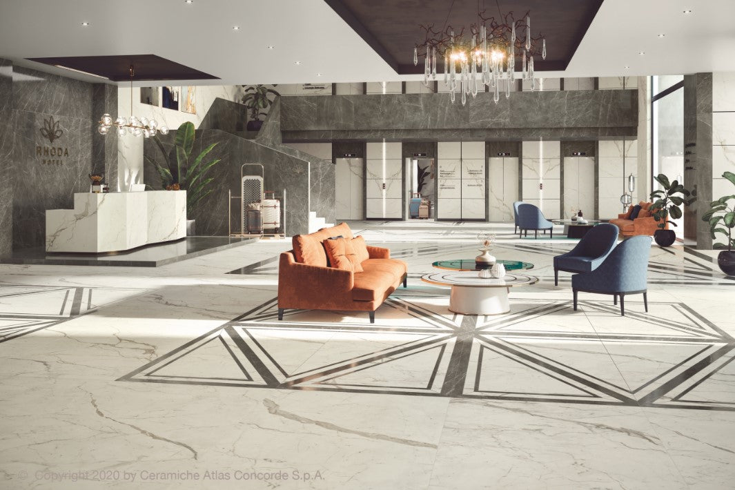 ES-Atlas Plan PorcelainTop™ Calacatta Prestigio Italian Porcelain Slab