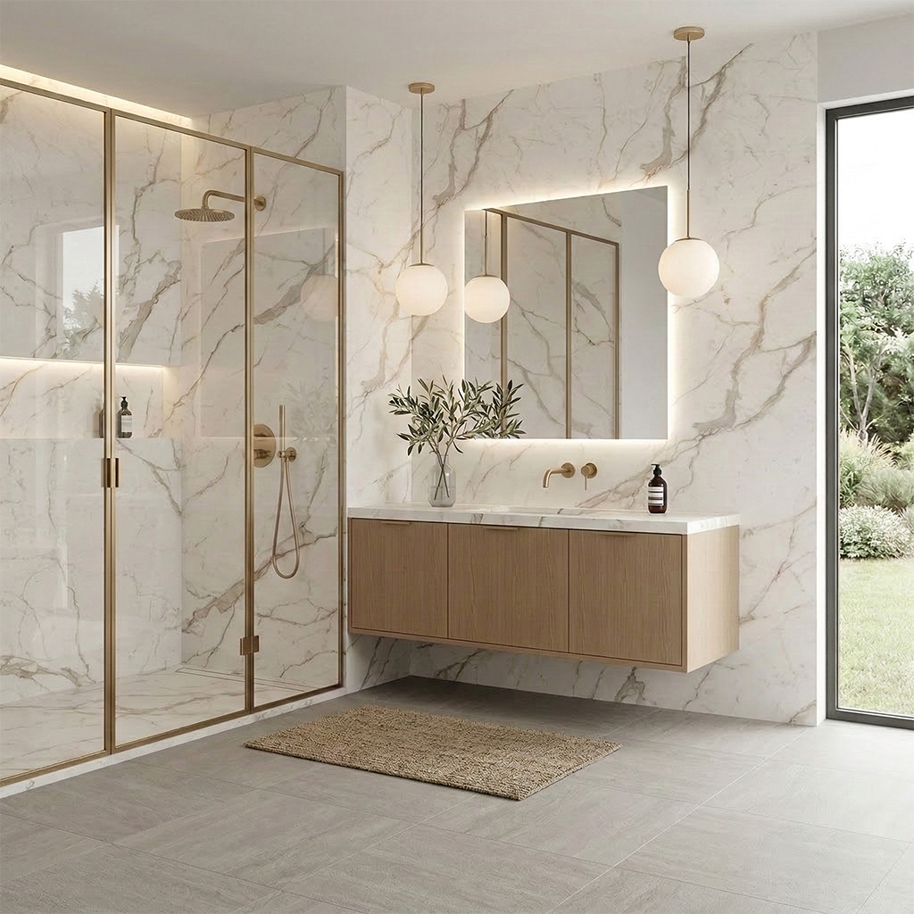 ES-Atlas Plan PorcelainTop™ Calacatta Prestigio Italian Porcelain Slab