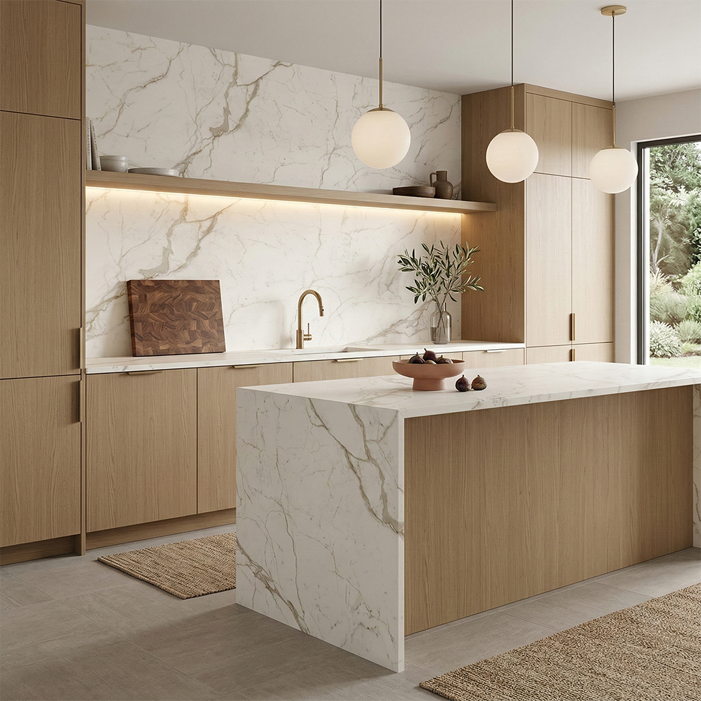 ES-Atlas Plan PorcelainTop™ Calacatta Prestigio Italian Porcelain Slab