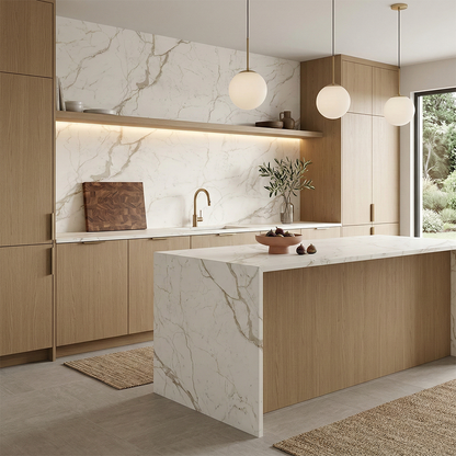 ES-Atlas Plan PorcelainTop™ Calacatta Prestigio Italian Porcelain Slab
