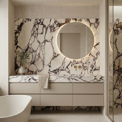 ES-Atlas Plan PorcelainTop™ Calacatta Viola Satin Italian Porcelain Slab