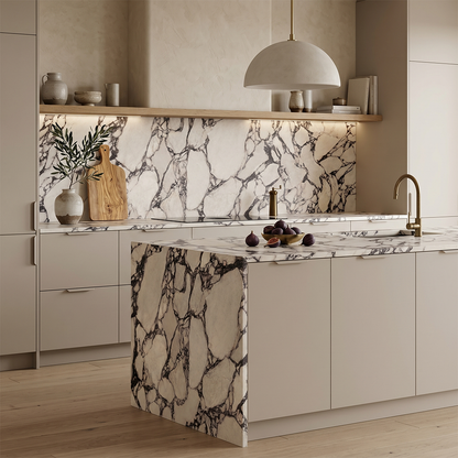 ES-Atlas Plan PorcelainTop™ Calacatta Viola Satin Italian Porcelain Slab