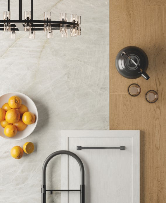 ES-Atlas Plan PorcelainTop™ Crystal White Italian Porcelain Slab