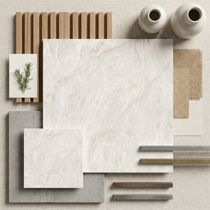 ES-Atlas Plan PorcelainTop™ Crystal White Italian Porcelain Slab