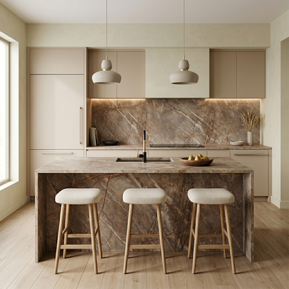 ES-Atlas Plan PorcelainTop™ Natural Roots Matte Italian Porcelain Slab