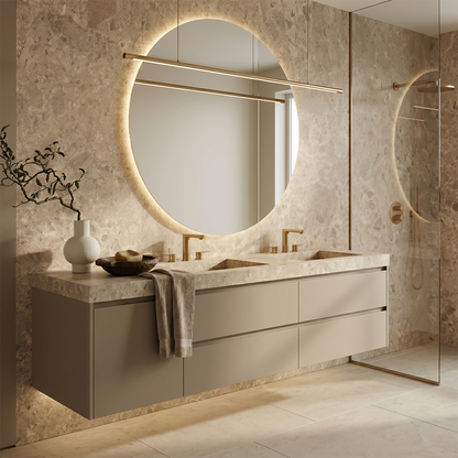 ES-Atlas Plan PorcelainTop™ Nyra Ambrosia Hammered Italian Porcelain Slab