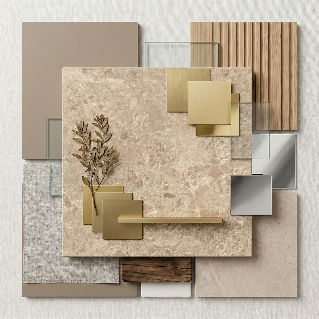 ES-Atlas Plan PorcelainTop™ Nyra Ambrosia Hammered Italian Porcelain Slab