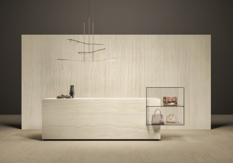 ES-Atlas Plan PorcelainTop™ Onyx Ivory Italian Porcelain Slab