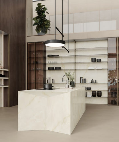 ES-Atlas Plan PorcelainTop™ Onyx White Italian Porcelain Slab