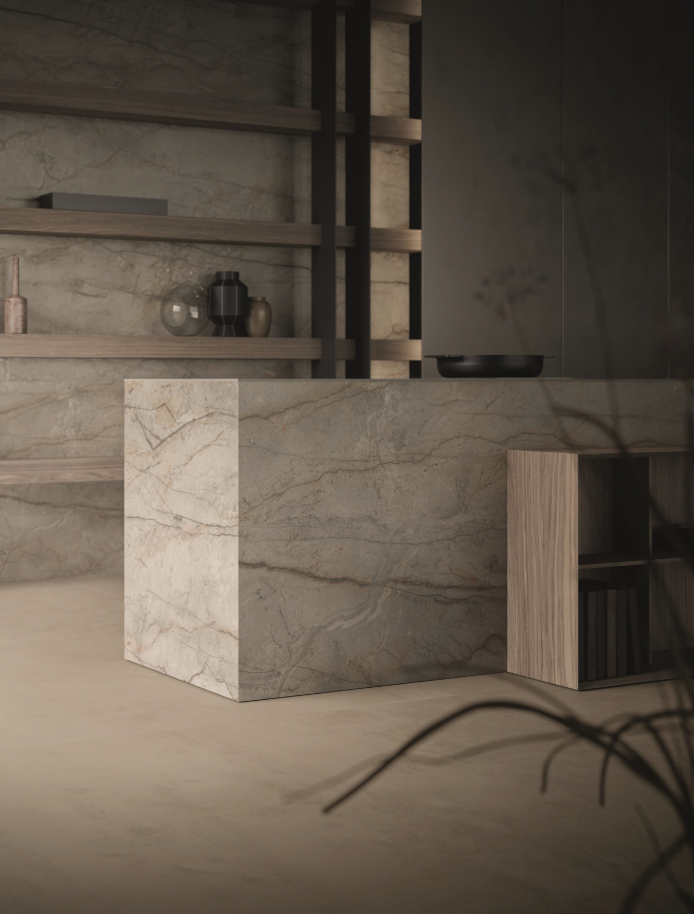 ES-Atlas Plan PorcelainTop™ Silver Root Italian Porcelain Slab