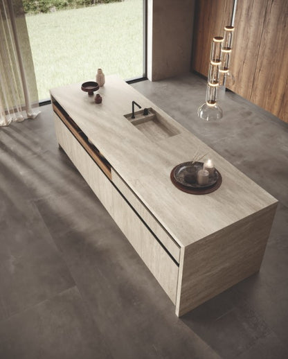 ES-Atlas Plan PorcelainTop™ Travertino Pearl Italian Porcelain Slab