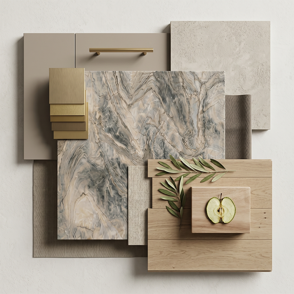 ES-Atlas Plan PorcelainTop™ Zephyr Matte Italian Porcelain Slab