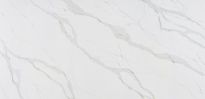 ES-Aurora Calacatta Quartz Slab