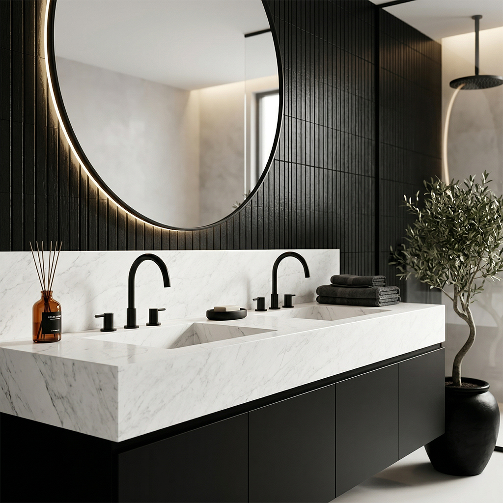 ES-Bianco Calacatta Quartz Slab