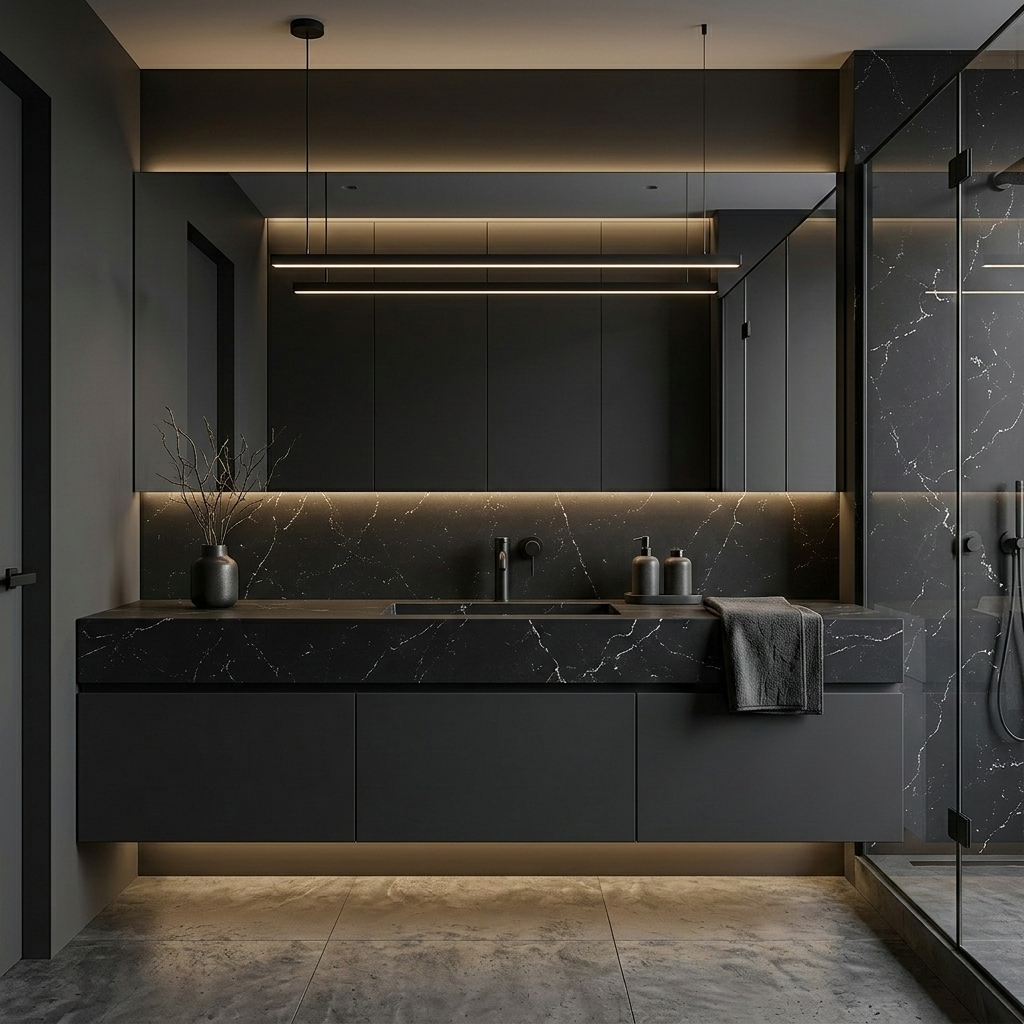 ES-Blanco Midnight Quartz Slab