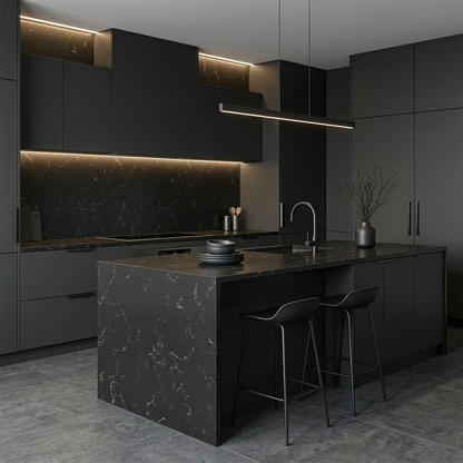 ES-Blanco Midnight Quartz Slab