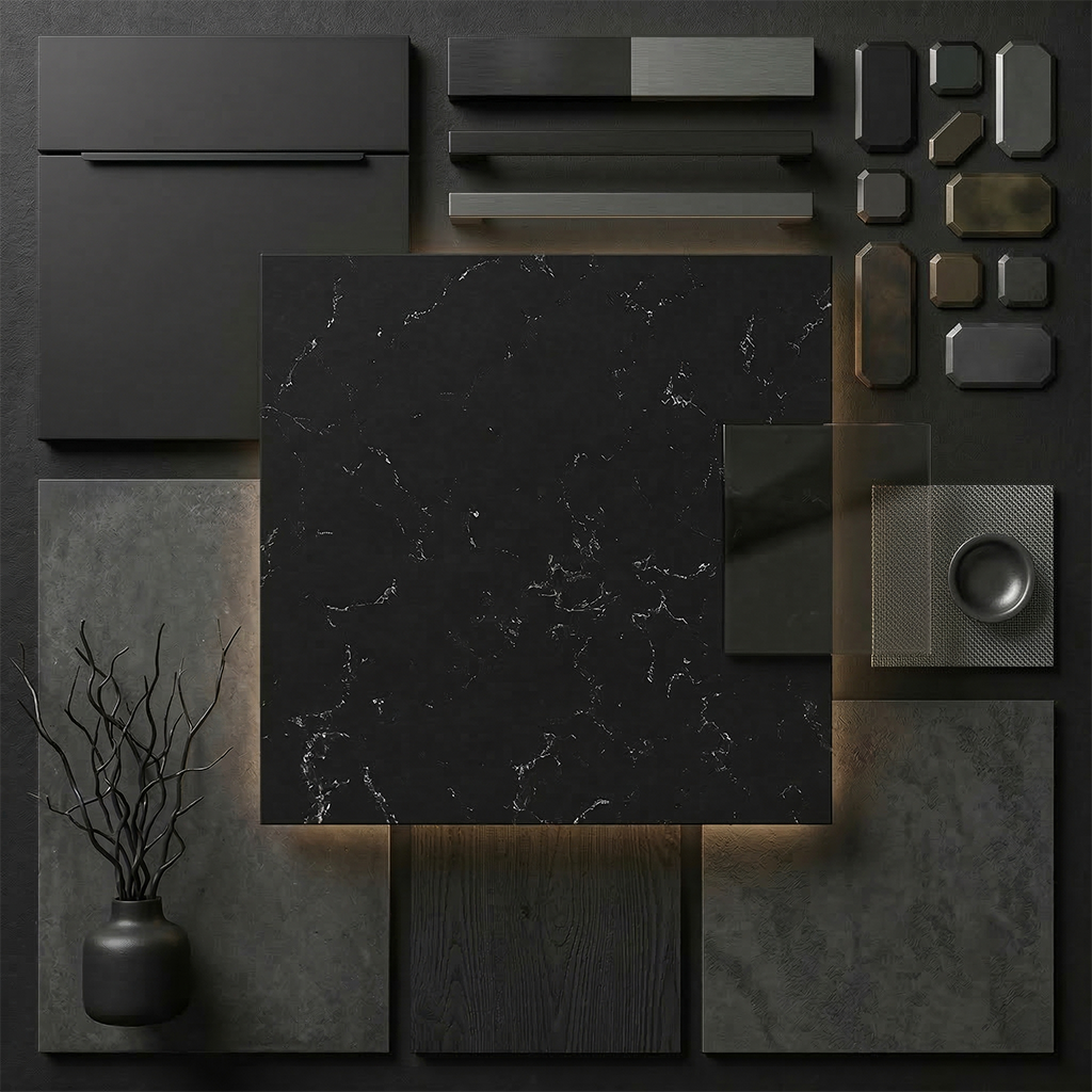 ES-Blanco Midnight Quartz Slab